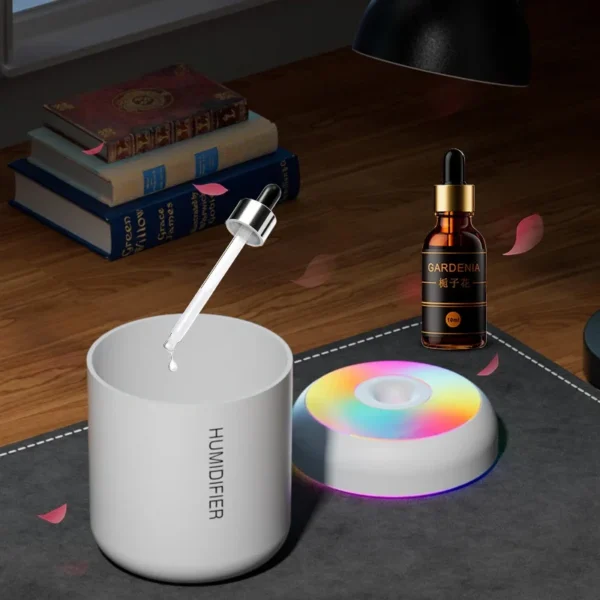 180ML Mini Air Humidifier USB Electric Aroma Diffuser Essential Oil Purifier Aromatherapy Mist Maker Lights For Car Home Bedroom - Image 5